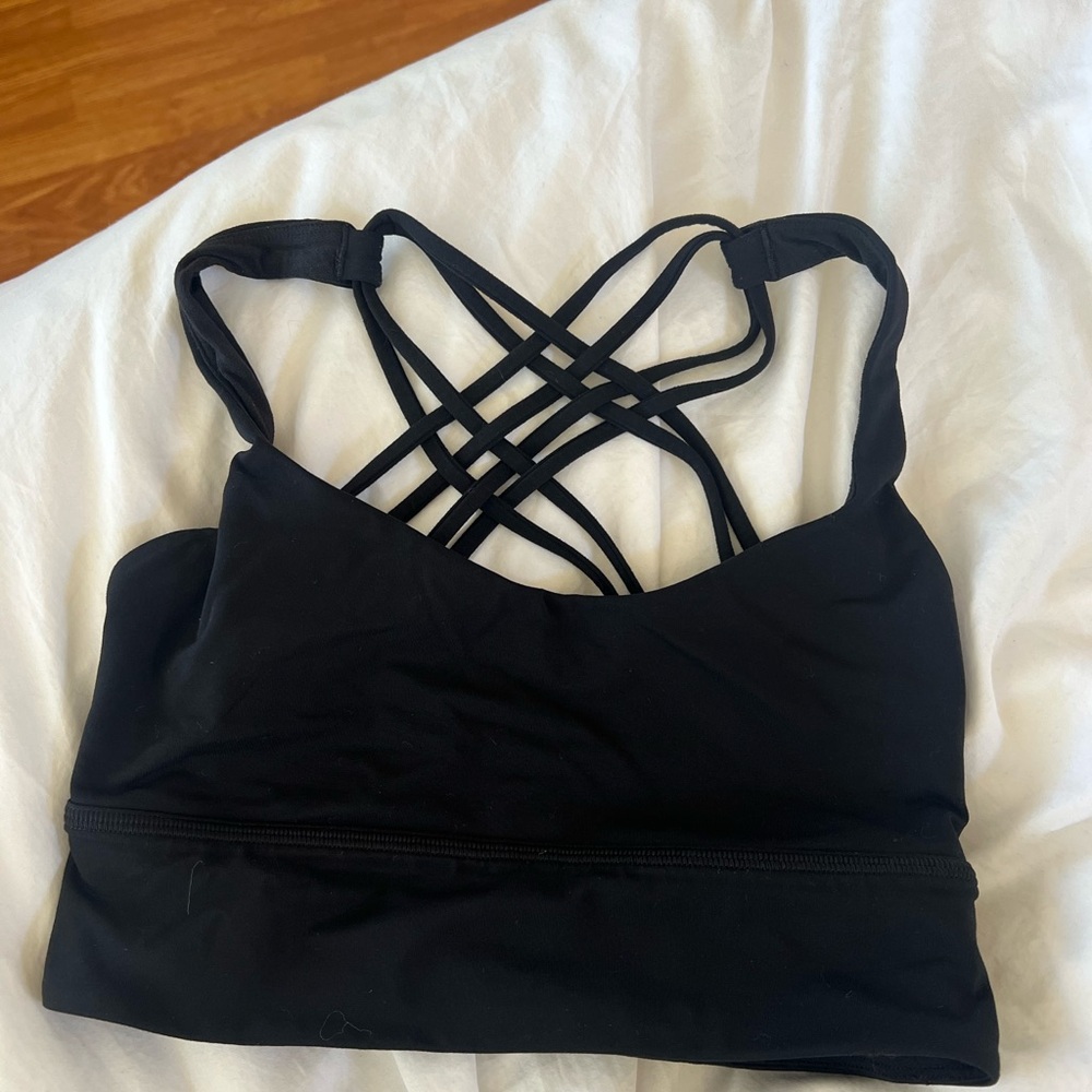Lulu lemon Black Strappy sports bra